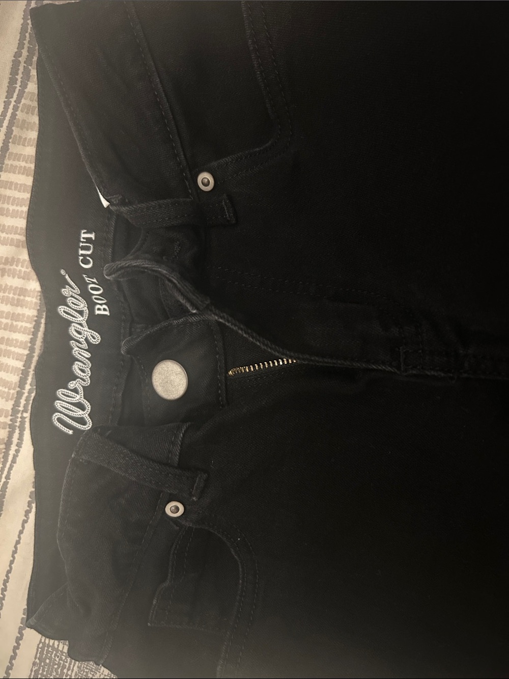 Wrangler Black Bootcut Jeans